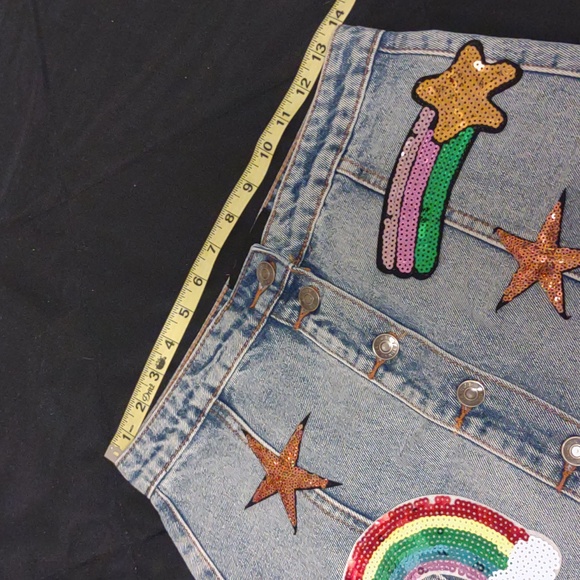 Taigwah Rainbow Sequin Mini Skirt - Picture 7 of 8